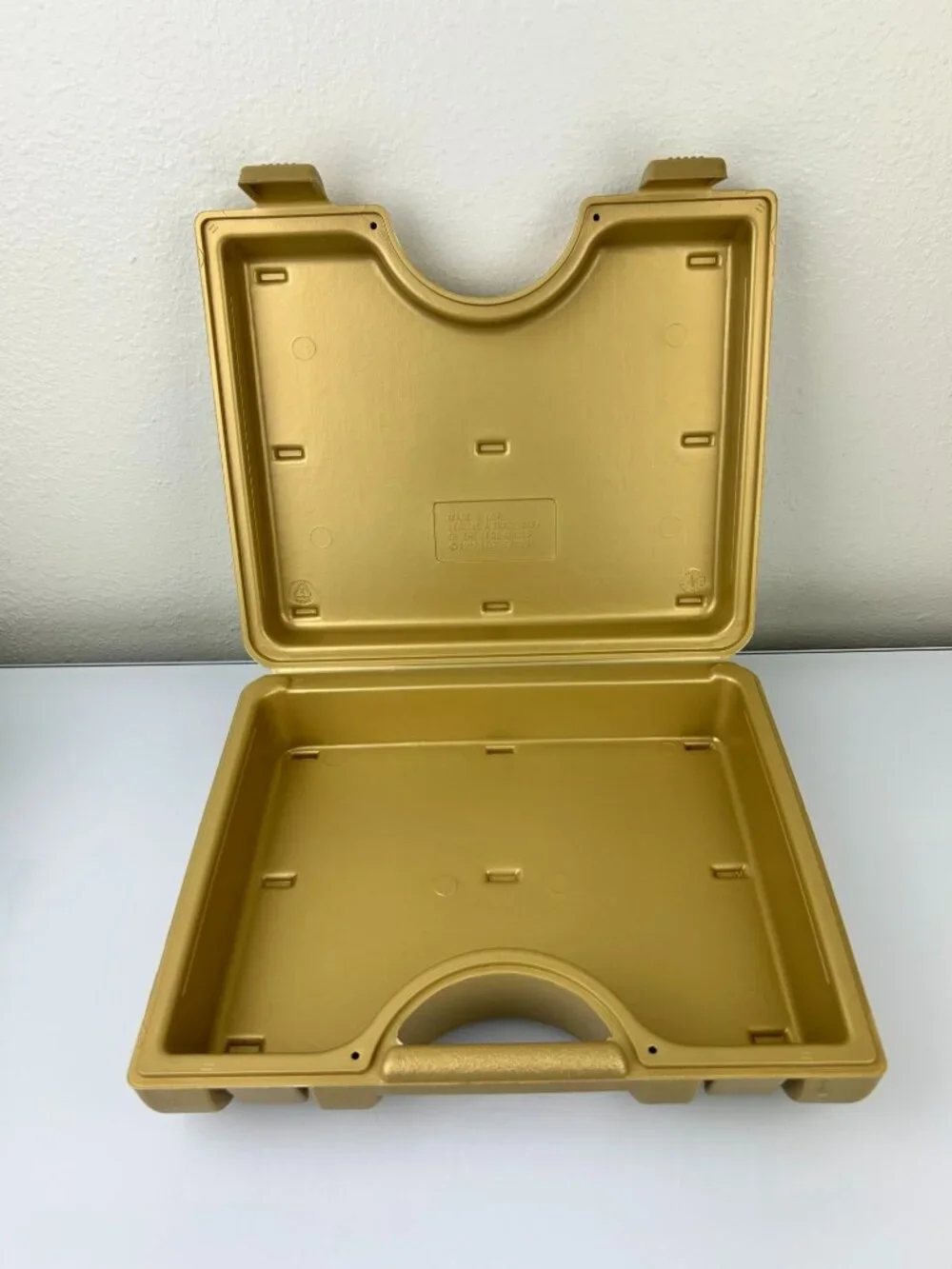 Vintage LEGO Snap Hard Plastic Carrying Storage Travel Case Organizer Gold 1997